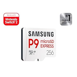 Alternative view of Samsung P9 Express microSD Express Card, 256GB microSDXC Memory Card, Up to 800 MB/s, for Nintendo-Switch ™ 2, (MB MK256T/AM)