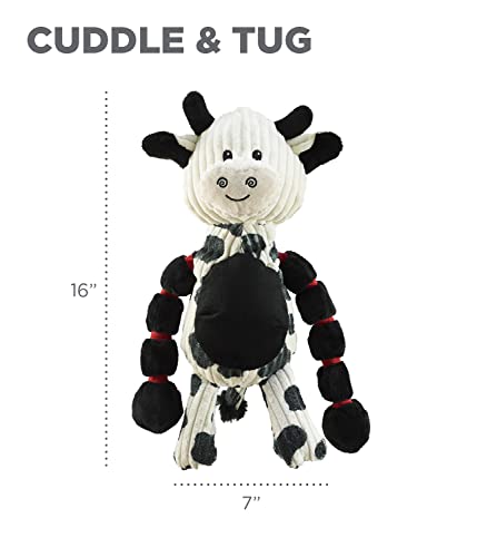 Charming Pet Thunda Tugga Cow Plush & Squeaky Dog Tug Toy #TOP7
