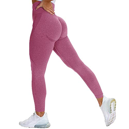 RIOJOY Women Running Leggings Butt Lifting Scrunch Workout Compression High Waist Tummy Control Anti-Cellulite Athletic Gym Ultra Soft Jogger Yoga Pants 07#A Smile-Pink Small RIOJOY Women Running Leggings Butt Lifting Scrunch Workout Compression High Waist Tummy Control Anti-Cellulite Athletic Gym Ultra Soft Jogger Yoga Pants 07#A Smile-Pink Small