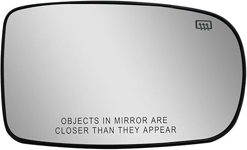 Miniatura 1 de Espejo de cristal calefactable para el lado del pasajero para Dodge Charger Chrysler 300 Chrysler 200 2011-2021 con soportes de montaje de repuesto