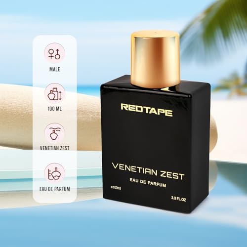 Image of Red Tape Venetian Zest Eau De Parfum for Men 100ml | Premium Long-Lasting Perfume | Fresh & Elegant Scent | Luxury Fragrance for Men | Ideal for Gifting | Best Gift for Him