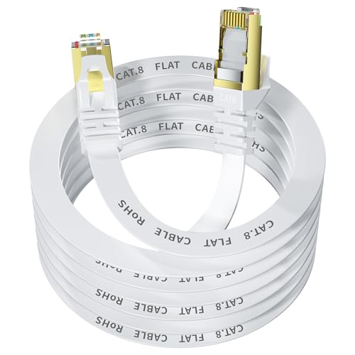 YesTXR LAN Kabel 10M,Cat 8 Netzwerkkabel 40Gbps 2000MHz S/FTP RJ45 Hochgeschwindigkeit Ethernet Kabel für PS5 Router Modem TV Switch Laptop YesTXR LAN Kabel 10M,Cat 8 Netzwerkkabel 40Gbps 2000MHz S/FTP RJ45 Hochgeschwindigkeit Ethernet Kabel für PS5 Router Modem TV Switch Laptop