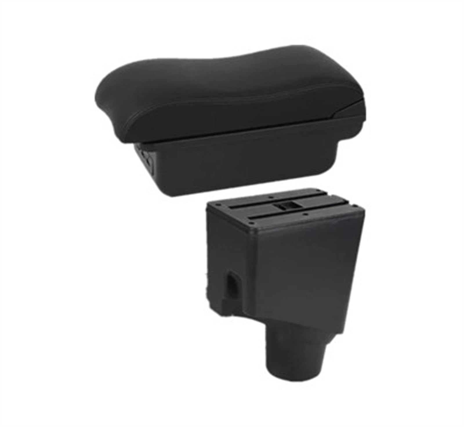 NOHEEU Car Decorative Shape Center Console Multifunctional Storage Box For Yaris For Hybrid 2015-2023(B2 black line 3USB)