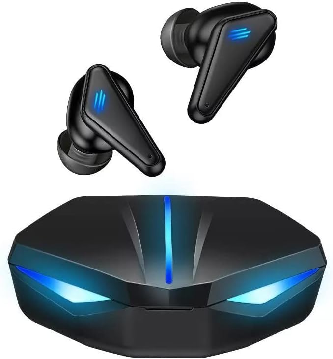 Premium True Wireless Gaming Earbuds with Light Weight Design | Featuring Lighting, Long Play Time, and Powerful Mic | Perfect for Intense Gaming.