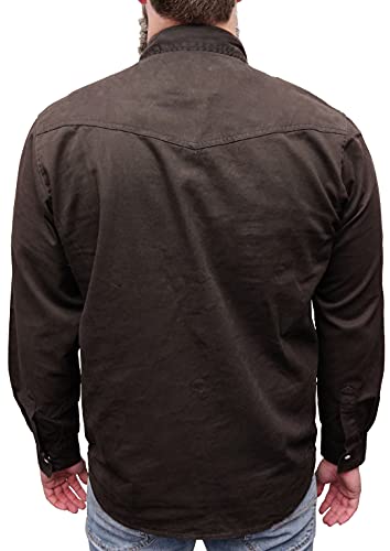 Duke London, camicia denim da uomo, a maniche