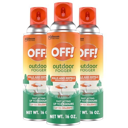 Wooden OFF Backyard Pretreat Outdoor Fogger, 16 Ounces - 3 Pack