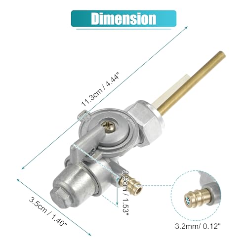 Image of uxcell Motorcycle Fuel Valve Petcock with Male Thread for Yamaha RX50 RD60 YZ80 DT80 GT80 DT100