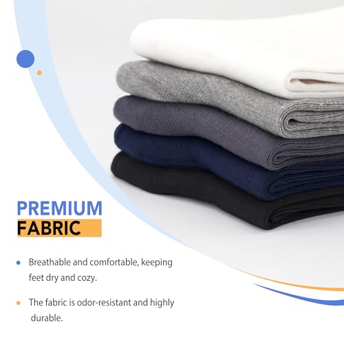 Viscose Bamboo Men's Thin Dress Socks Lightweight Wholesale Bulk Bratherable Soft Crew Sock Stretch 48 Pairs4