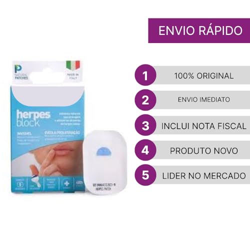 Adesivo Herpes Block Labial Proteção Natural Dermatológico