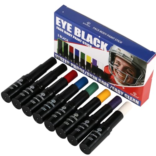 Bowitzki Water Resistant Under Eye Black Stick Sports Face Paint