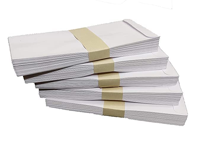 MR ENTERPRISE 9 Inches x 4 Inches (22.86 cm x 10.16 cm) White Paper Envelope for Letter, Courier and Documents, 90 GSM . Pack of 200.