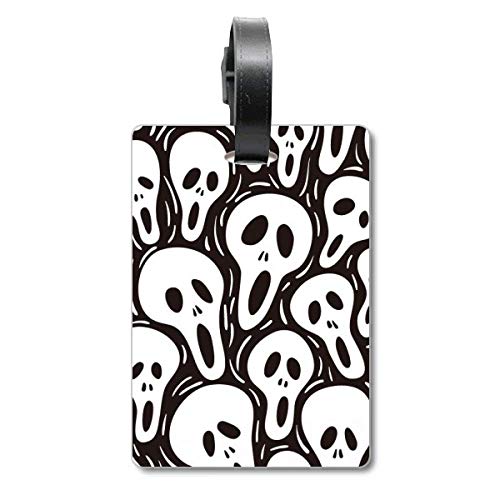Étiquette valise motif crâne accessoire de voyage original