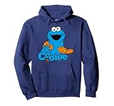 Barrio Sésamo Cookie Monster Mejores Galletas Happy Pose Clásico Sudadera con Capucha