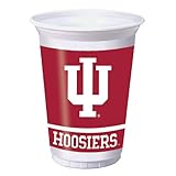 Creative Converting Indiana University 20 oz. Plastic Party Cups, 8-Count