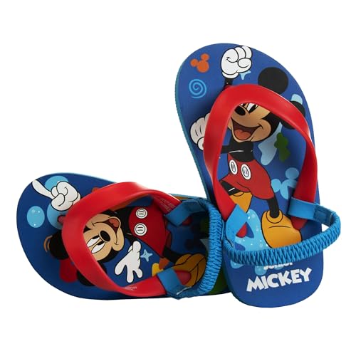 Image of Disney Girls Boys Character Flip Flops Sandals Kids Water Shoes - Minnie Mickey Moana Toy Story Frozen Cars Encanto Princess Thong Beach Slides Slip On Quick Dry (Toddler-Little Kid)