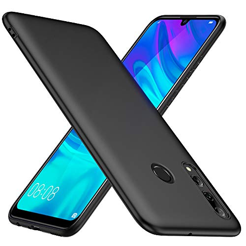 Peakally Huawei P Smart Plus 2019 / Honor 20 Lite Case, Black TPU Cover Phone Case Matte Finish Slim Profile Phone Protectors for Huawei P Smart Plus 2019 / Honor 20 Lite -Black