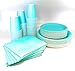 Serves 50 Guest Teal Color Complete Party Pack Disposable 9