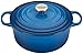 Price comparison product image Le Creuset Signature Enamelled Cast Iron Round Casserole Dish With Lid, 26 cm, 5.3 Litre, Marseille Blue, 211772620
