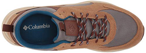 Columbia Men's Pivot Mid Waterproof Hiking Shoe, Wet Sand/Phoenix Blue, 9.5 Wide