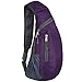 Peicees Sling Bags Men Women Shoulder Backpack Mini Chest Day Bag Kids Small Cross Body(Purple)