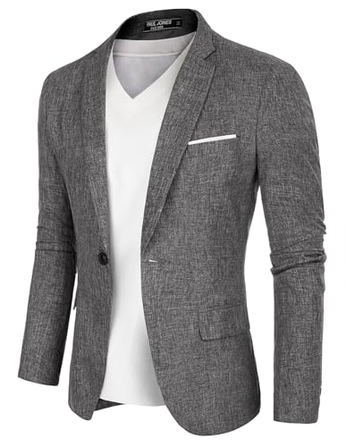 PJ PAUL JONES Herren Sakko Sportlich Regular Fit Freizeit Blazer für...