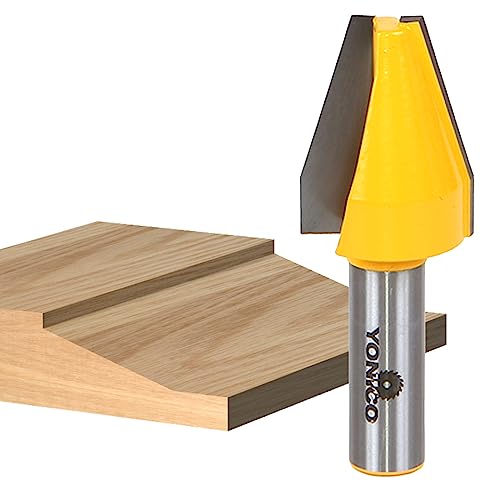 YONICO Raised Panel Cabinet Door Router Bits Vertical Bevel 1/2-Inch