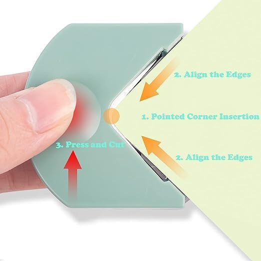 Image of ARTISTERY Paper Corner Round, 4mm Corner Cutter Punch Tool for Paper Craft Photos Card DIY Projects Laminate Card Making and Scrapbooking
