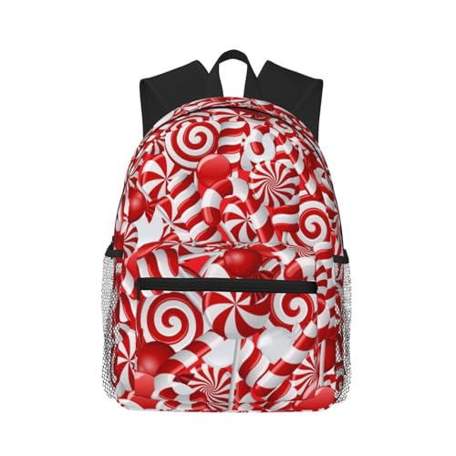 Sac à dos pour ordinateur portable Candy Canes idéal pour les cours