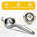 Rekix Zitronenpresse, Zitruspresse, Saftpresse Manuell, Zitronenpresse Handpresse, Limettenpresse Klein, Lemon Squeezer, Citrus Juicer, Entsafter, Zitronenscheibenpresse, Bar Cocktail Zubehör, Silber