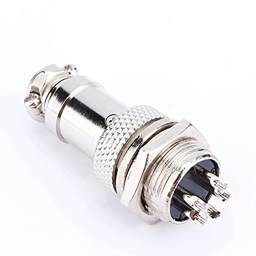 Conector enchufe aviación 5 pines metálico para CNC miniatura 6