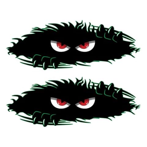Monster Angry Eyes Car Decals - Generic Cover
