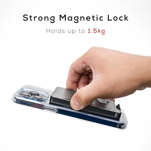 FANTOM M MagSafe® Wallet Compatible with iPhone 12/13/14/15/16 Mini/Plus/Pro/Max and MagSafe Accessories, RFID Aluminum Card Holder, Aluminum Black, Regular Size Holds 7-13 Cards3