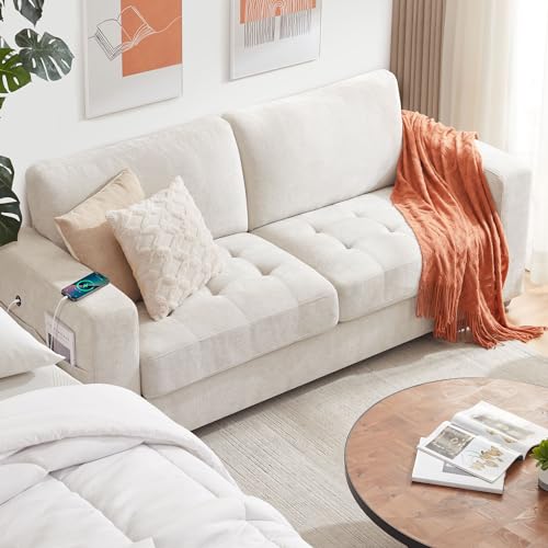 Ihanherry 2-Seat Chenille Sectional Sofa 1