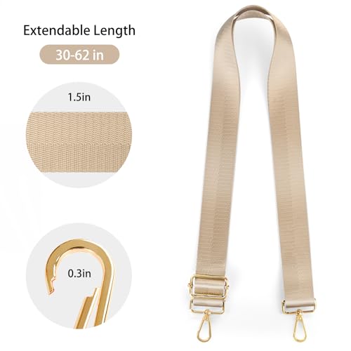 Image of Purse Straps Replacement Crossbody Straps for Purses,Wide Shoulder Strap for Bags Extender Guitar Straps for Handbags