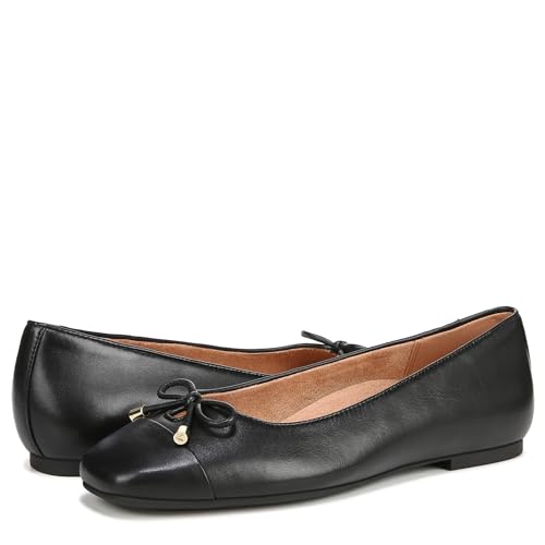 Vionic Women's Klara Ballet Flat, Black Leather, 10 by Vionic - Image 7
