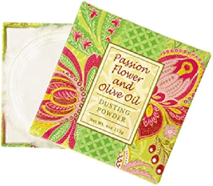 Greenwich Bay Trading Co. Dusting Powder, 4 Ounce, Passion Flower and Olive Oil
