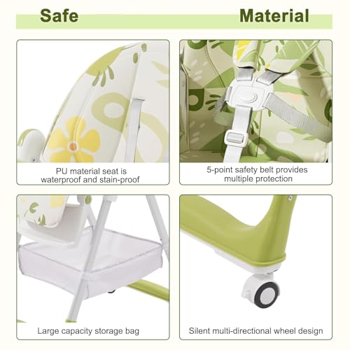Chaise haute bébé pliable et réglable dès la naissance - 5
