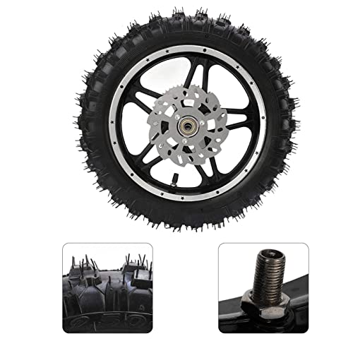Gruppo Ruota Posteriore Pneumatico Cerchione Gomma Metallo 2 5 10 Pollici per Dirt Bike Motociclette Biciclette