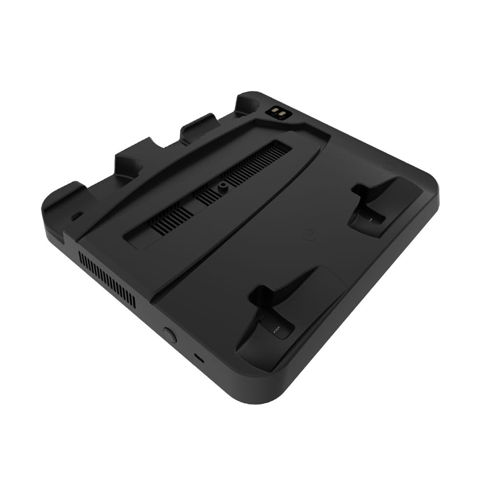 per playstation per portale Caricabatterie Dock con ventola di raffreddamento, supporto per stazione di ricarica per PS5 per controller Edge, supporto per cuffie e telecomando, organizer