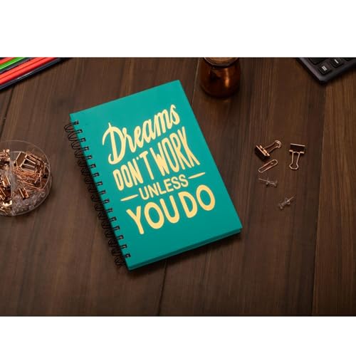 Image of Amazon Brand - Solimo Daily Planner and Organizer, To Do List, Undated Hard Bound Planner, Laminated Covers, 150 Pages (Dreams)