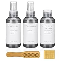 UGOOOSI Suede Shoe Cleaner Kit, Shoe Care Kit with Shoe Cleaner, Protector, Waterproof Spary, Brush & Eraser, Shoe Cleaning kit for Suede Shoes, Boots, Sheepskin, Sneaker, Nubuck, Leather