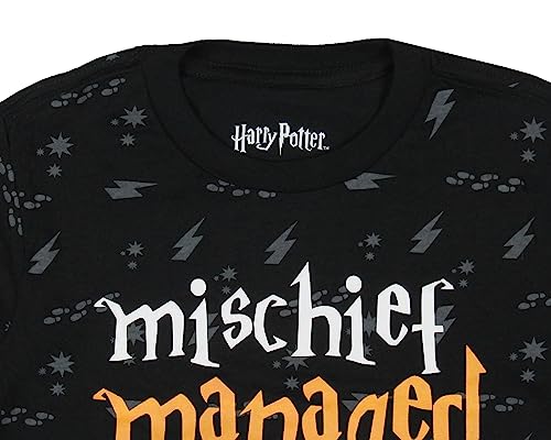 Harry Potter Boys' Long Sleeve Mischief Managed AOP Graphic T-Shirt3