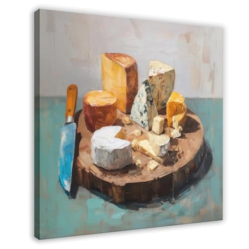Peinture à l'huile rétro abstraite pour déco chambre et bureau moderne