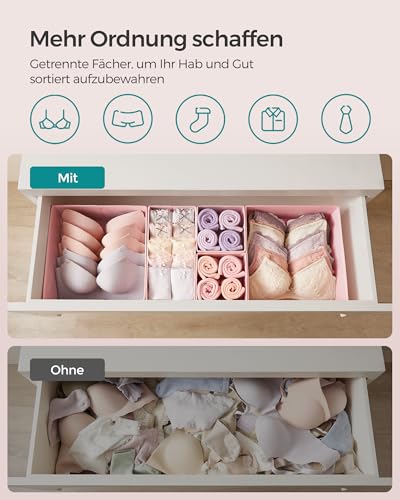 SONGMICS Aufbewahrungsbox für Schublade, 12er Set, Unterwäsche Organizer – Ansicht 3