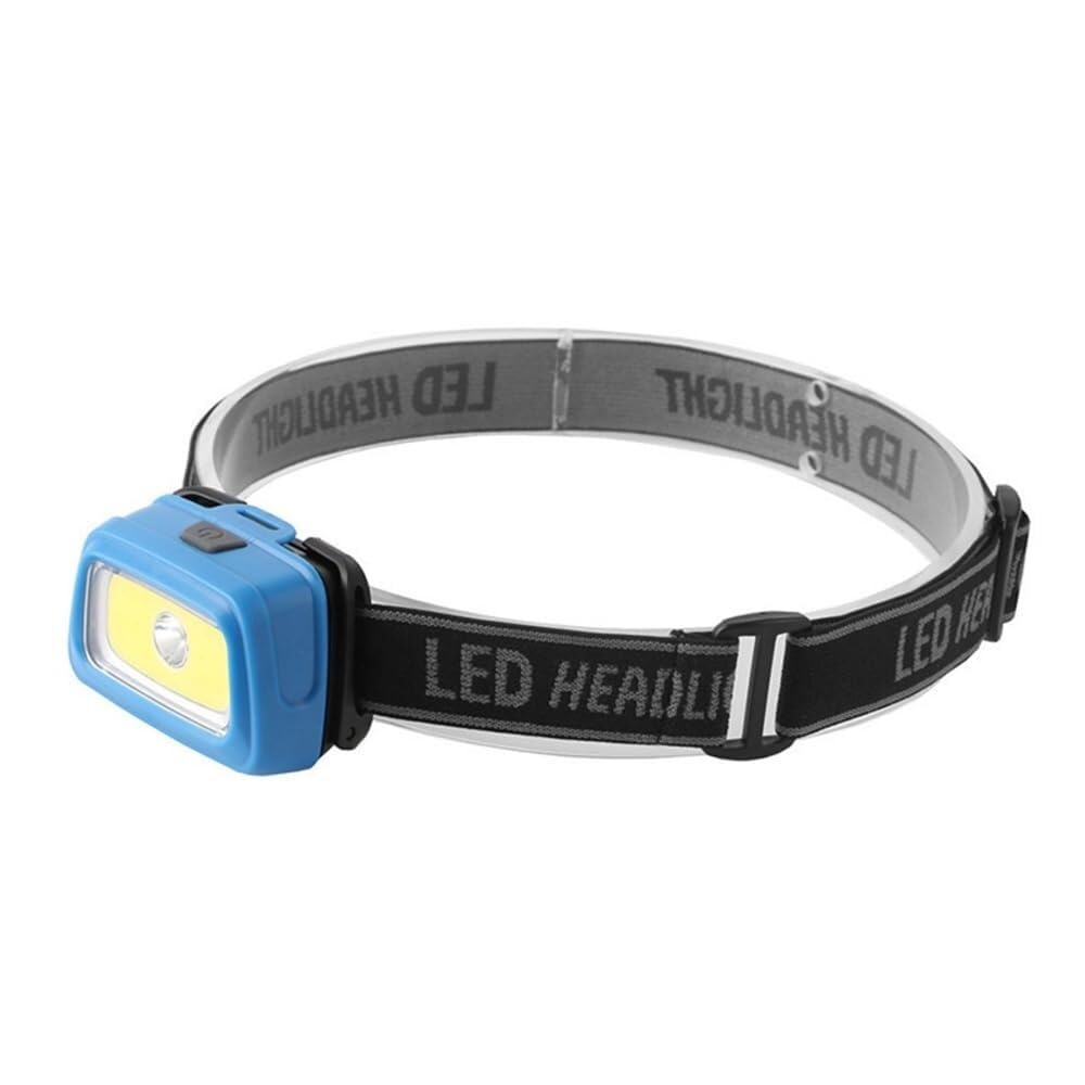 QFGVMXBWKZH Mini Headlamp 200LM LED Waterproof IPX4 Headlight Strobe Head Lamp Light Flash Torch(Blue)