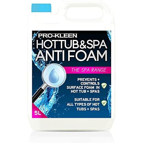 Pro-Kleen MY1446 Tub & Spa Anti Foam for All Hot Tubs & Spas-Easy to Use 5L, Clear (5 Litres) Cover