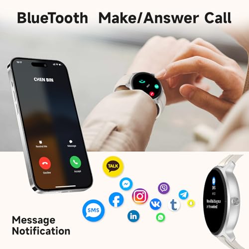 Smart Watch for Men Women, Bluetooth Calling, 1.27" HD Touchscreen Fitness Tracker, 100+ Sports Modes, AI Built-in, Heart Rate/Sleep/Step/SpO2 Monitor, IP68 Waterproof, Smartwatch for Android iPhone - Image 3