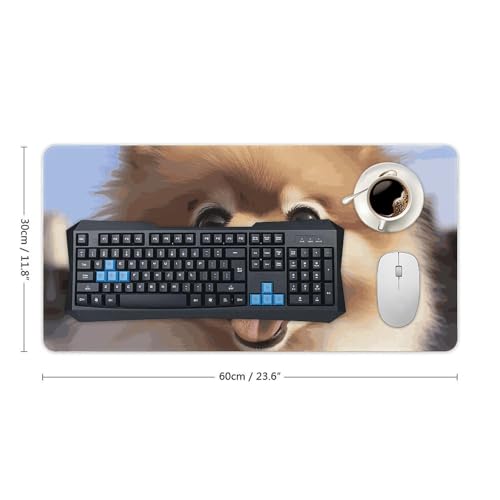 Happy Pomeranian Desk Pad Large protector escritorio miniatura 2