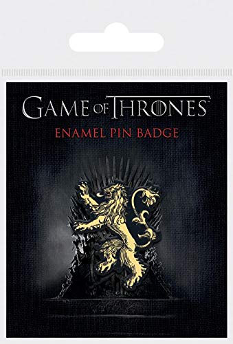 Game of Thrones Enamel Pin Badge (Lannister Design) 3cm x 2.5cm - Official Merchandise