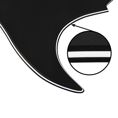 IKN SSS Guitar Strat Pickguard Custom Screw Holes for USA/Mexican Standard Fender Stratocaster Guitar, 3-Ply Black/White… - Les Beatles, Paul McCartney, John Lennon, RIngo Starr, George Harrison IKN SSS Guitar Strat Pickguard Custom Screw Holes for USA/Mexican Standard Fender Stratocaster Guitar, 3-Ply Black/White… – Image 5